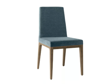 ARISA SE01 - Upholstered fabric chair with lacquered base by New Life - view 2
